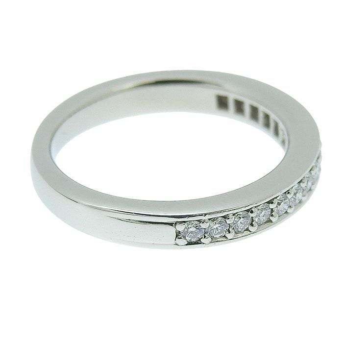 BLUERIVER ブルーリバー ハーフエタニティ ダイヤ リング Pt950