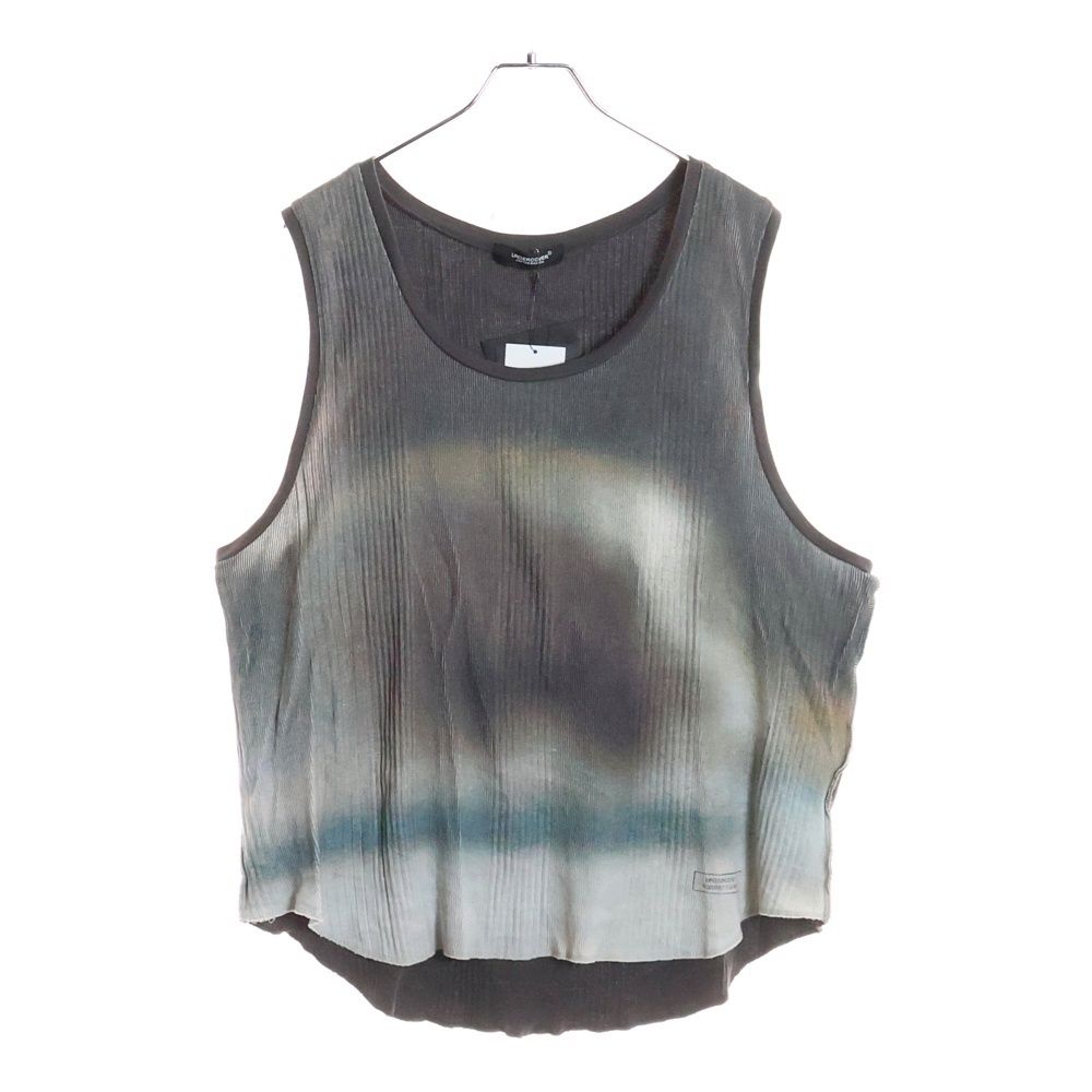 アンダーカバー Bosisio総柄タンクトップ ノースリーブ カットソー グレー -4