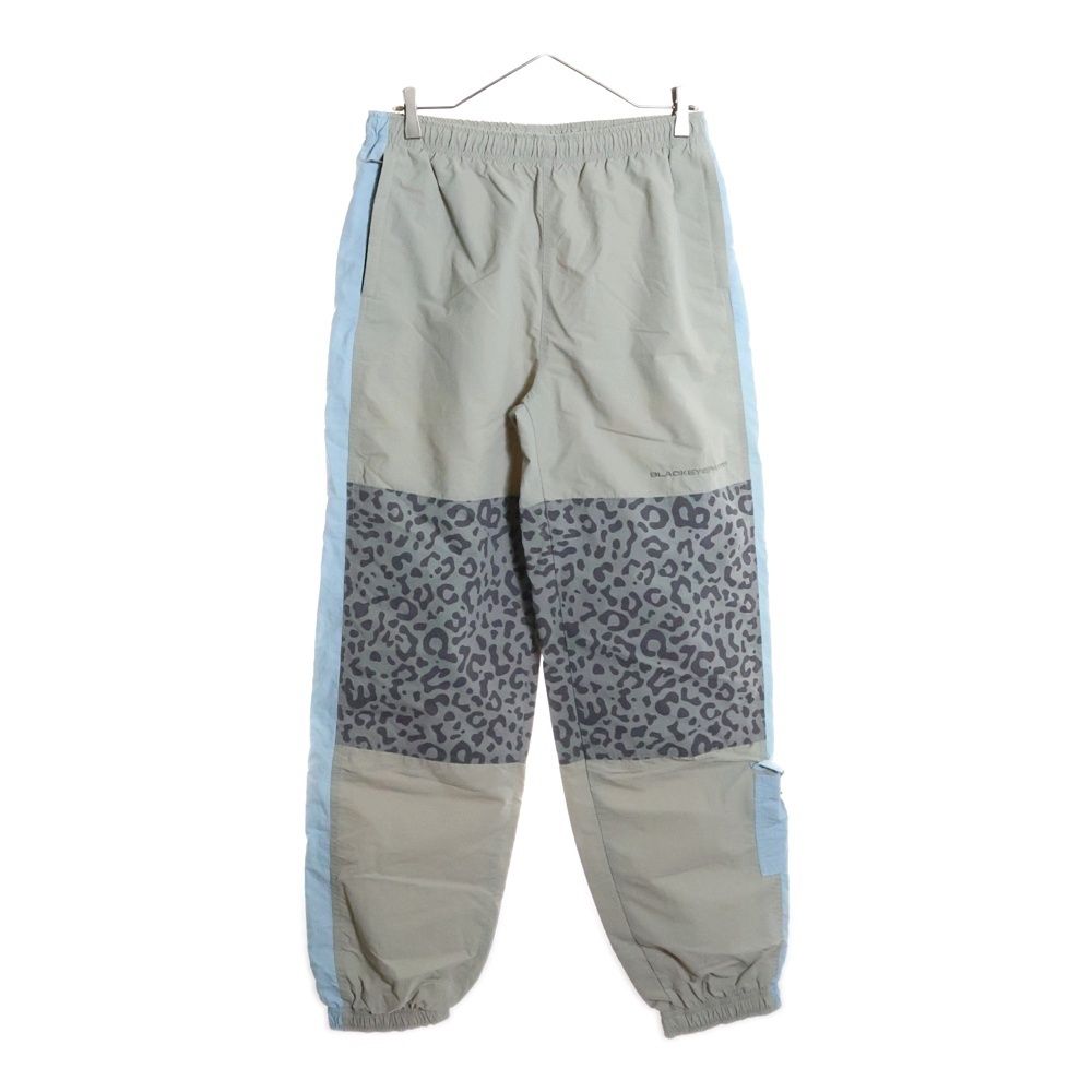 THE BLACK EYE PATCH ブラックアイパッチ レオパード柄 ポリエステル トラックパンツ ベージュ