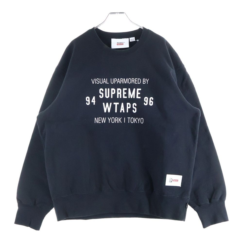 極美品 supreme × wtaps crewneck Mサイズ ブラック SUPREME WTAPS スウェット 黒 Mサイズ - メルカリ