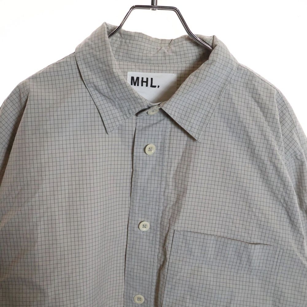 MHL マーガレットハウエル コットン 長袖シャツ レギュラーカラー