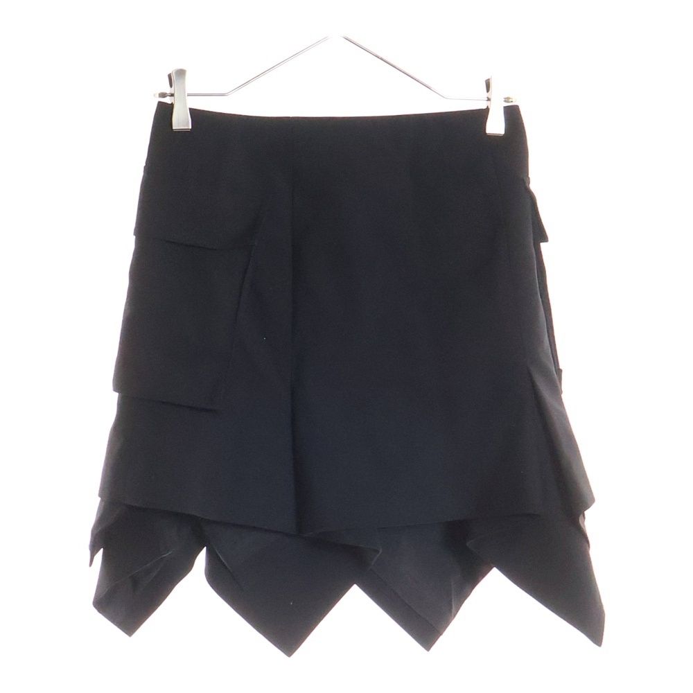 Sacai サカイ 24 SS Mini Skirt トープ ペプラム ミニスカート レディース ブラック 24-07044