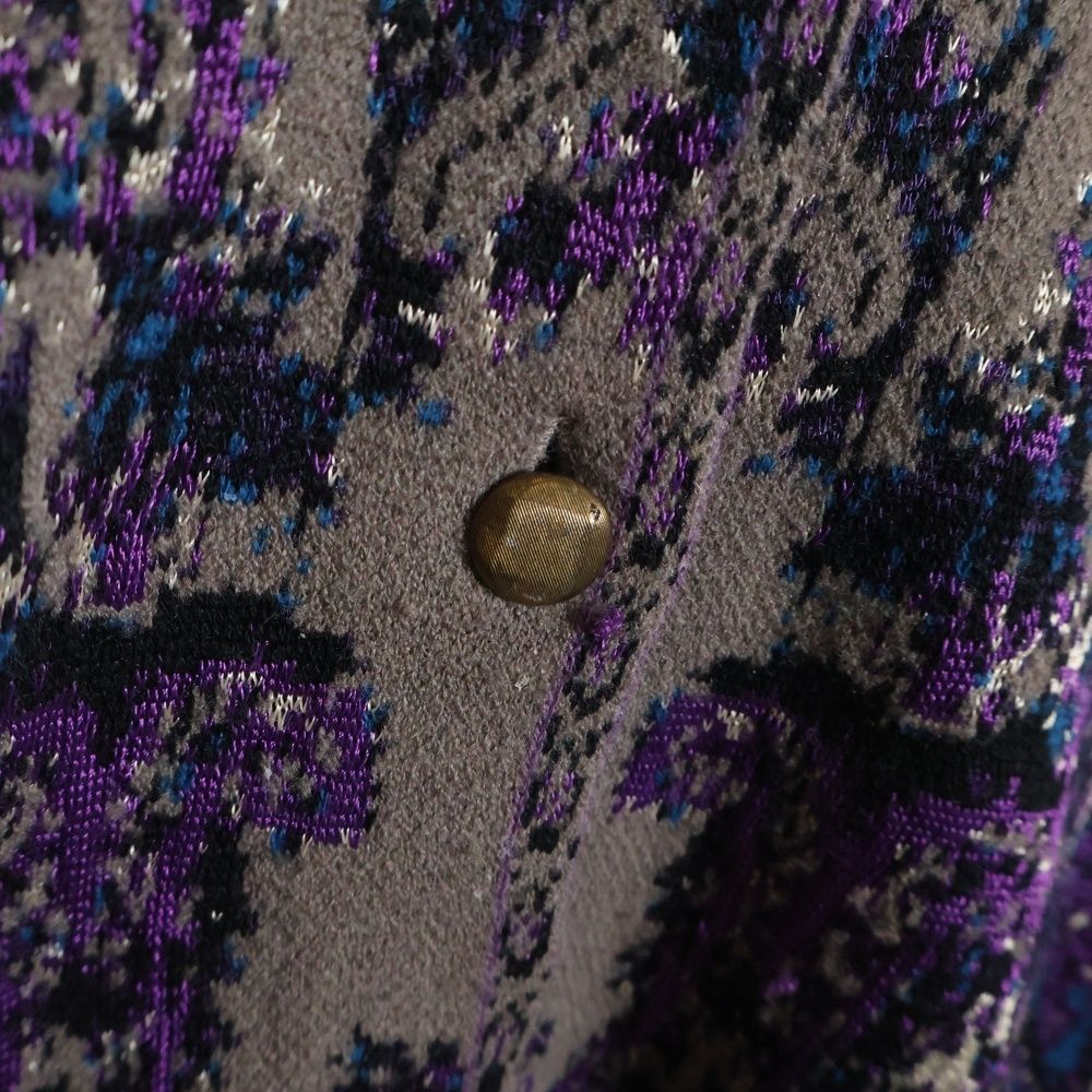 カーディガン 総柄