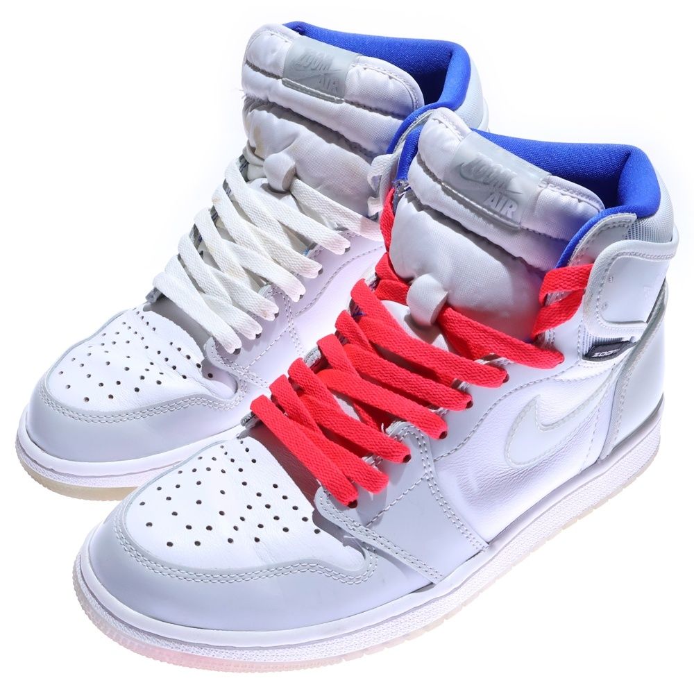 NIKE ナイキ AIR JORDAN 1 RETRO HIGH ZOOM エアジョーダン1 ズーム レトロ ハイカットスニーカー ホワイト US 8.5 26.5 cm CK 6637-104