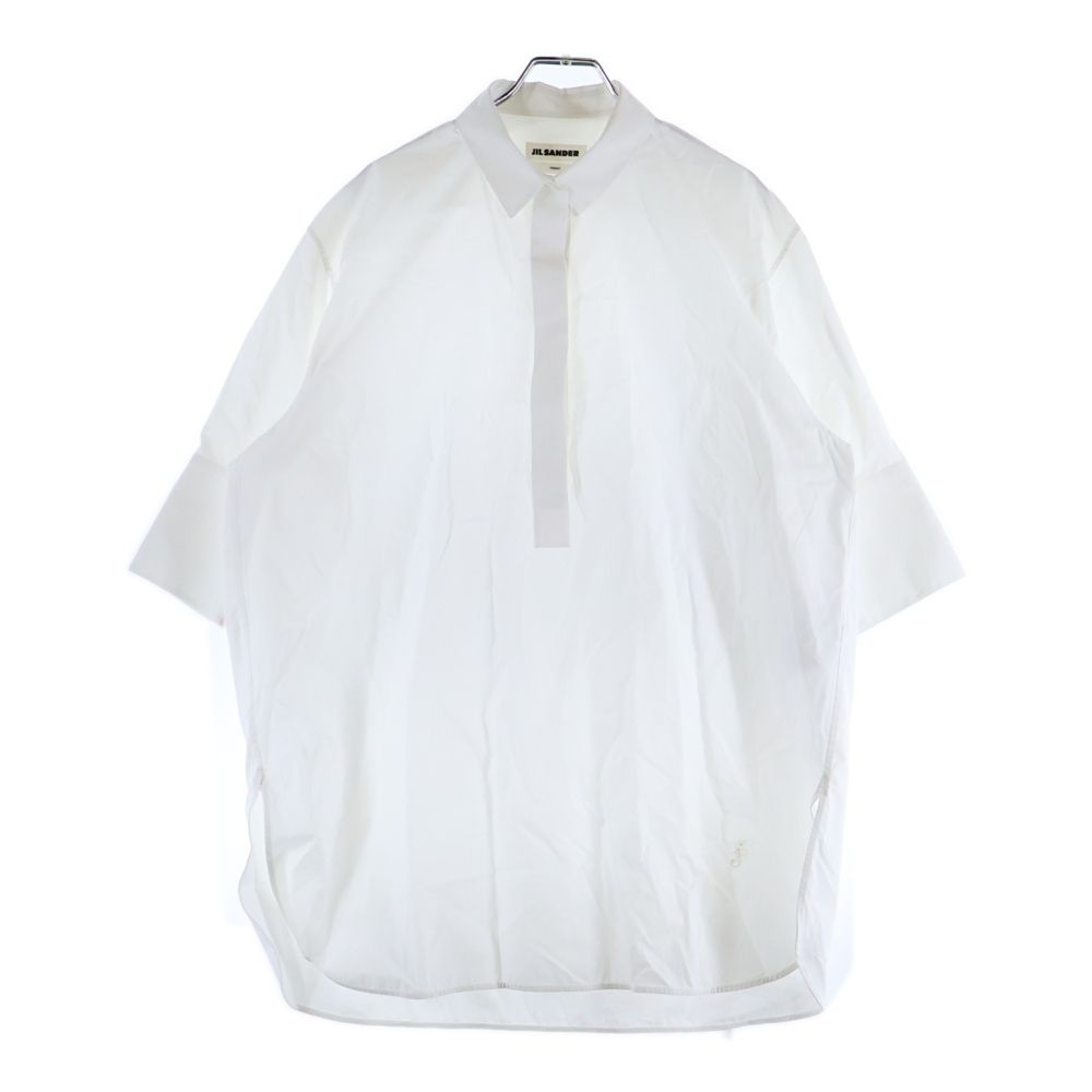 JIL SANDER ジルサンダー FRIDAY SHIRT フライデー 比翼仕立て 七分袖 シャツ ブラウス レディース ホワイト