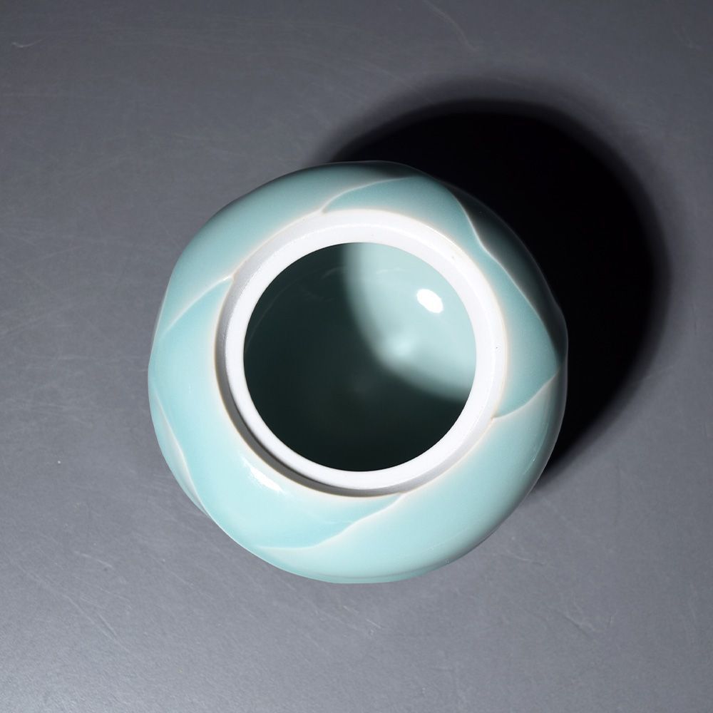 新品未使用品 京焼 松本為佐視 青磁香炉 三足香炉 香爐 香道具 茶道具