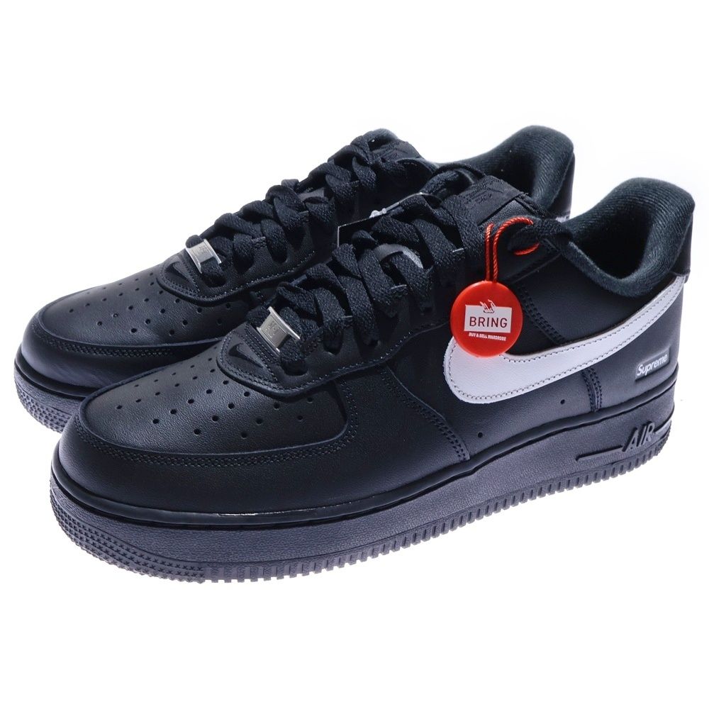 NIKE ナイキ ×SUPREME AIR FORCE 1 LOW CU 9225-002 シュプリーム エアフォース1 ローカットスニーカー ブラック ホワイト US 9 27.0 cm