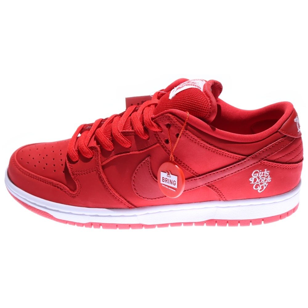 NIKE SB ナイキエスビー ×Girls Don t Cry DUNK LOW PRO QS ガールズ ドント クライ ダンク ローカットスニーカー レッド US 8.5 26.5 cm BQ 6832-600