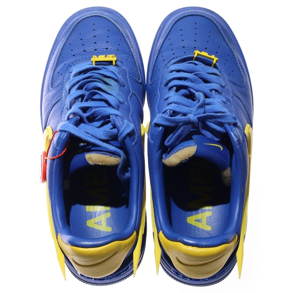  NIKE ナイキ ×AMBUSH AIR FORCE 1 LOW SP GAME ROYAL AND VIVID SULFUR アンブッシュ エアフォース1 ローカットスニーカー ブルー US 7.5 25.5 cm DV 3464-400 半袖シャツ リピーター多 スニーカー 靴