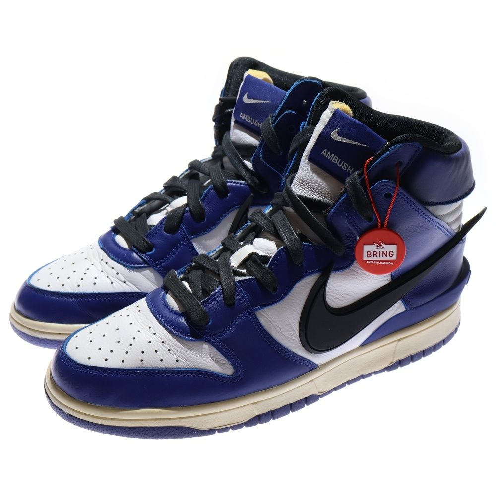 NIKE ナイキ ×AMBUSH DUNK HIGH DEEP ROYAL CU 7544-400 アンブッシュ ダンク ディープロイアル ハイカットスニーカー US 8.5 26.5 cm ブルー ホワイト