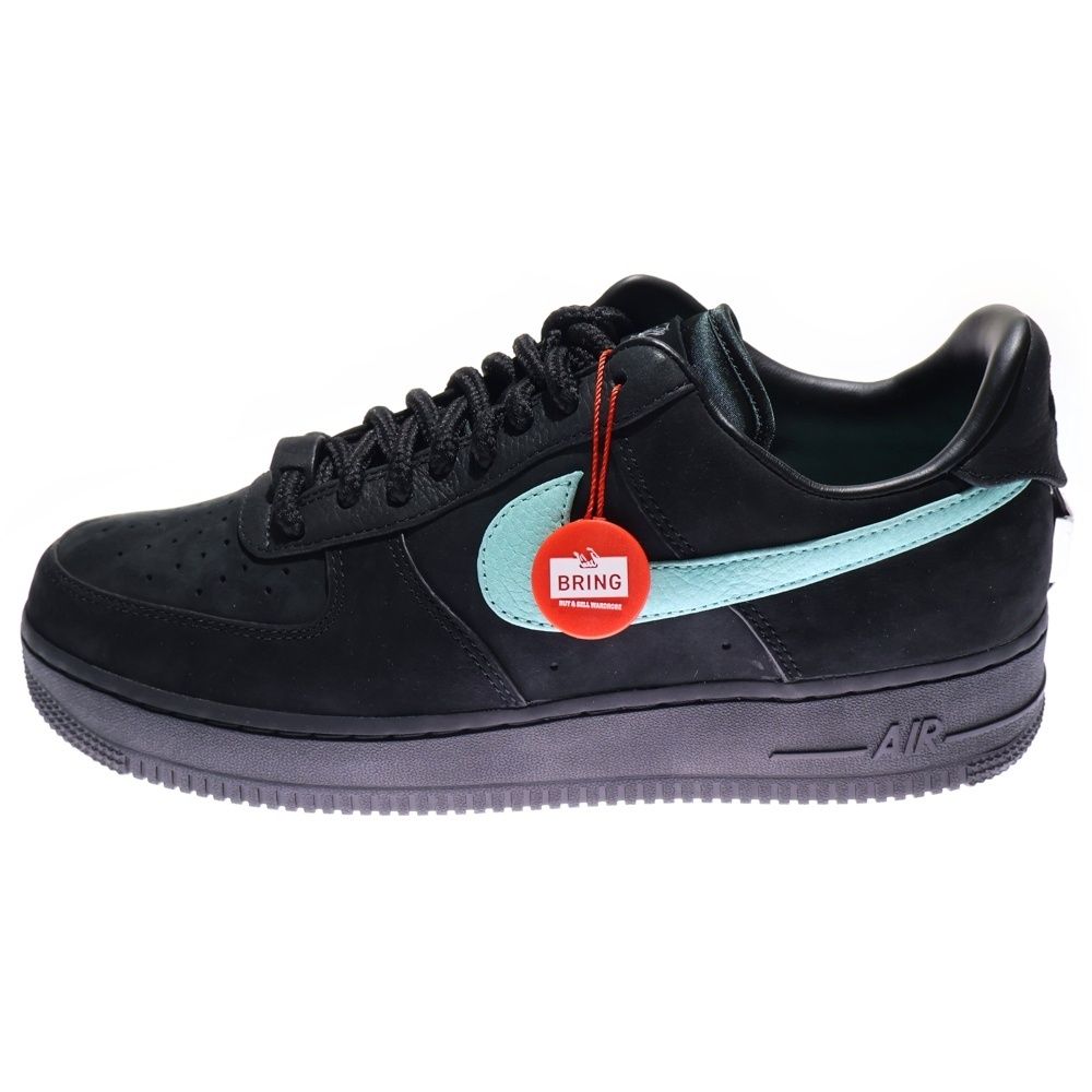NIKE ナイキ ×TIFFANY-CO AIR FORCE 1 LOW 1837 BLACK DZ 1382-001 ×ティファニー エアフォース1 ローカットスニーカー シューズ ブラック ブルー US 10 28.0 cm
