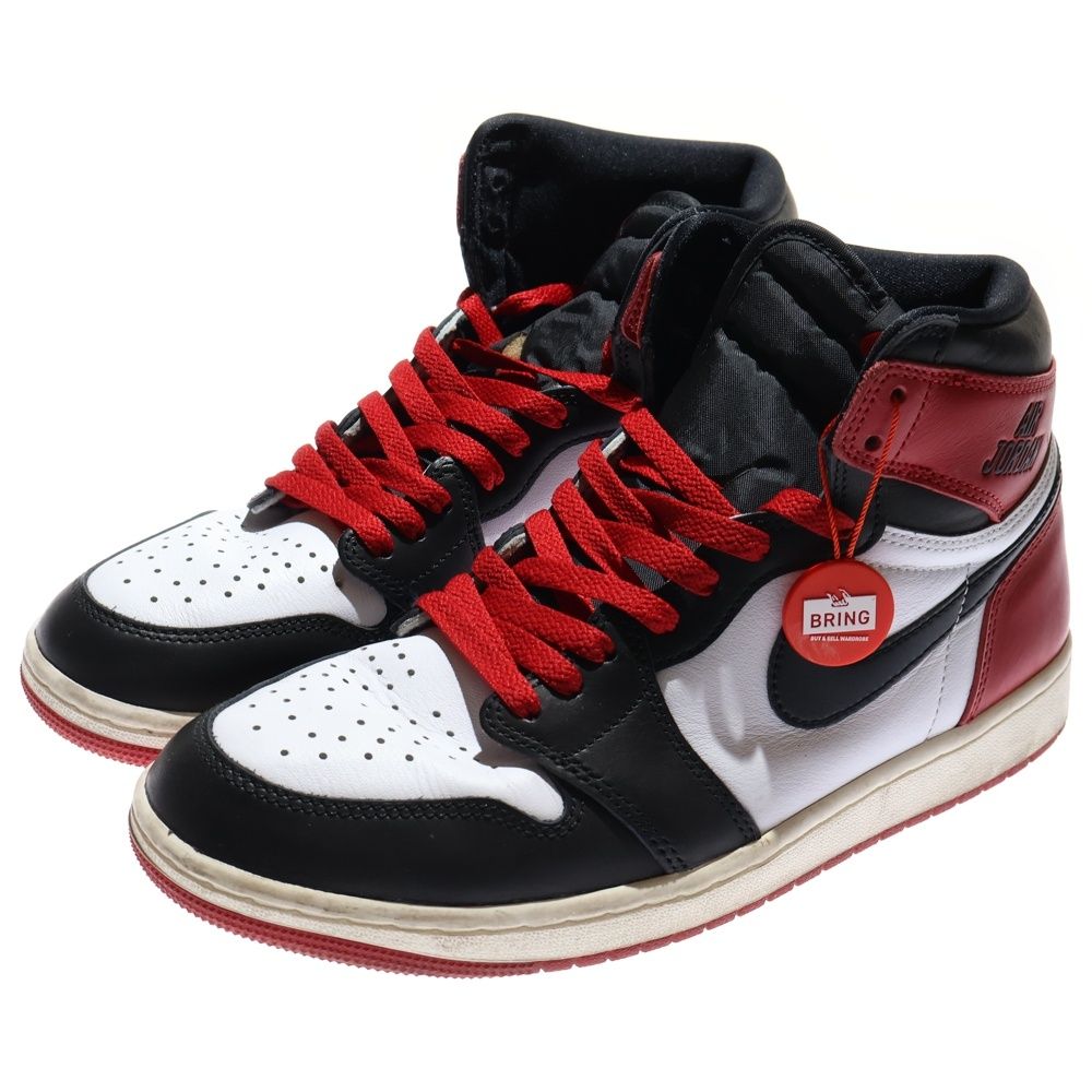 NIKE ナイキ AIR JORDAN 1 RETRO HIGH OG BLACK TOE エアジョーダン1 レトロ ブラックトゥリイマジンド ハイカットスニーカー US 9.5 27.5 cm DZ 5485-106