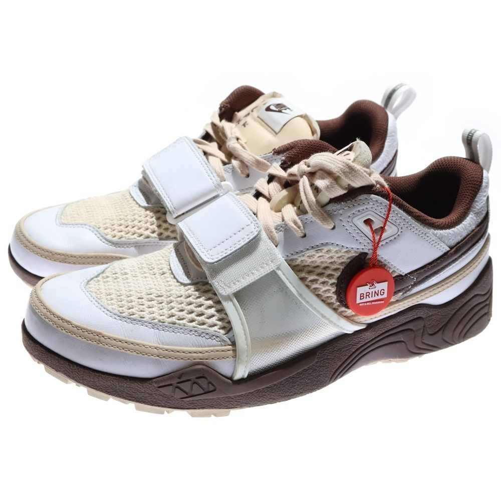 NIKE ナイキ ×TRAVIS SCOTT Zoom Field Jaxx HQ 3073-100 トラヴィススコット ズームフィールドジャックス ローカットスニーカー シューズ ブラウン ホワイト US 9.5 27.5 cm