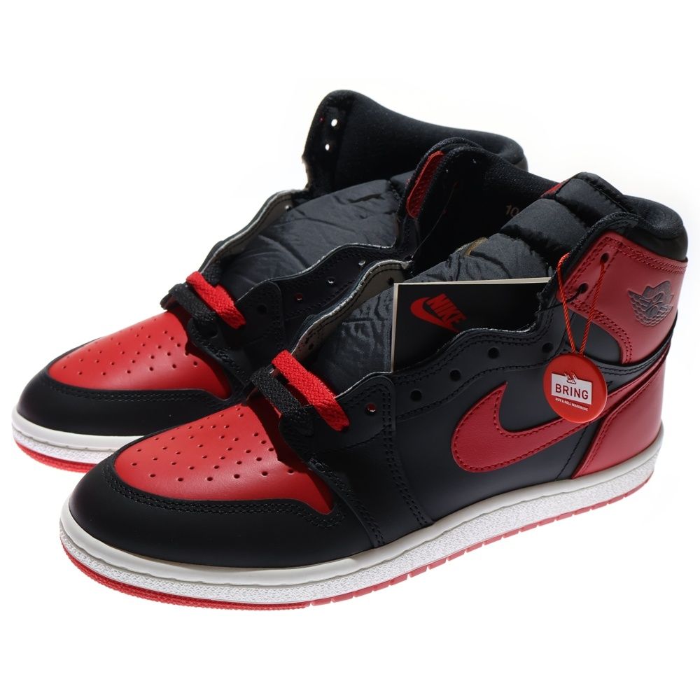 NIKE ナイキ AIR JORDAN 1 HIGH 85 BRED 2025 エアジョーダン ブレッド ハイカットスニーカー US 10 28 cm レッド ブラック HV 6674-067