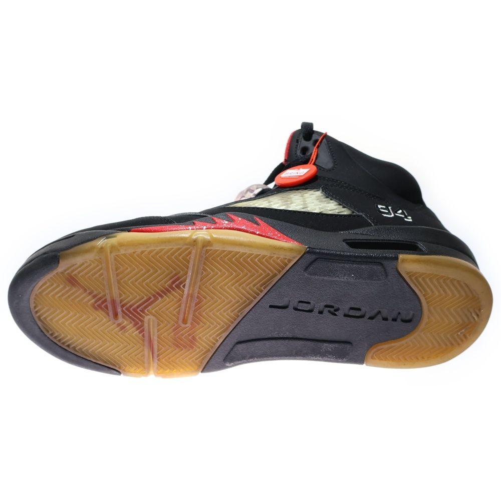  NIKE ナイキ SUPREME AIR JORDAN 5 RETRO シュプリーム エアジョーダン レトロ ハイカットスニーカー ブラック US 10 28 cm 824371 001 スニーカー 靴