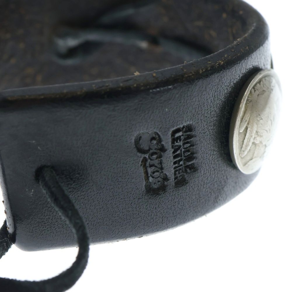 5セントコンチョ レザーブレスレット