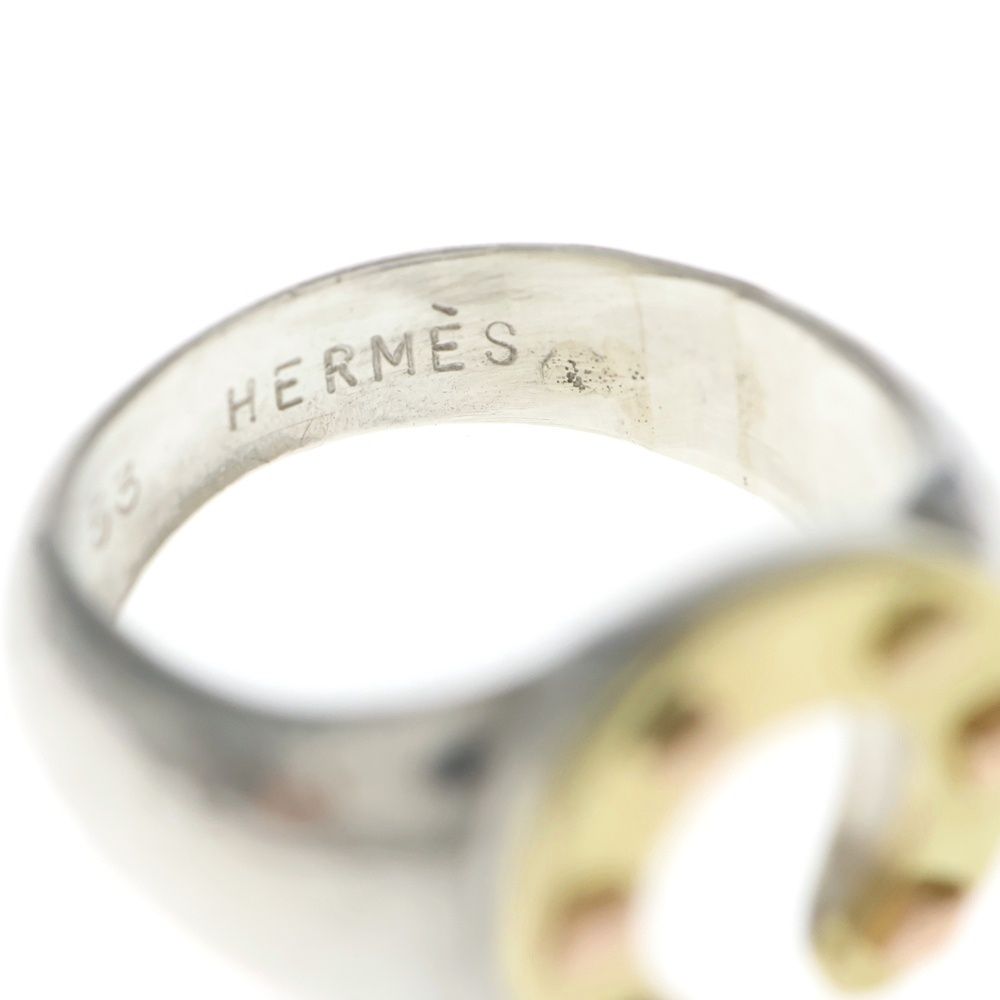 HERMES (エルメス) HORSESHOE RING ホースシュー コンビ リング