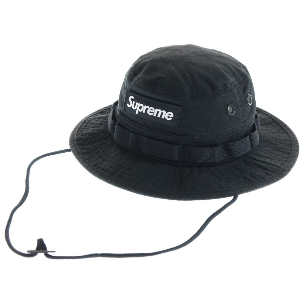 SUPREME シュプリーム 22 SS Military Boonie ボックスロゴ ミリタリー ブー二ー バケットハット 帽子 ブラック