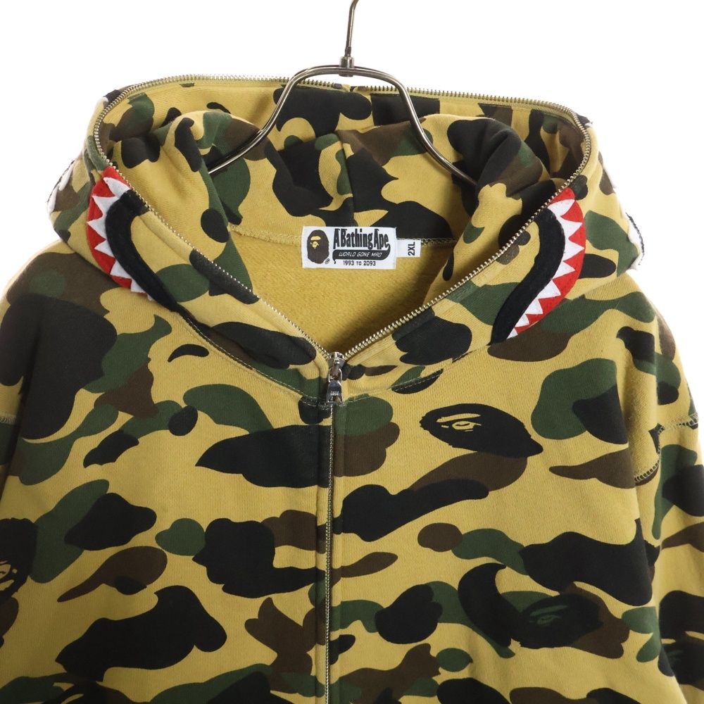 A BATHING APE (アベイシングエイプ) CAMO SHARK FULL ZIP HOODIE