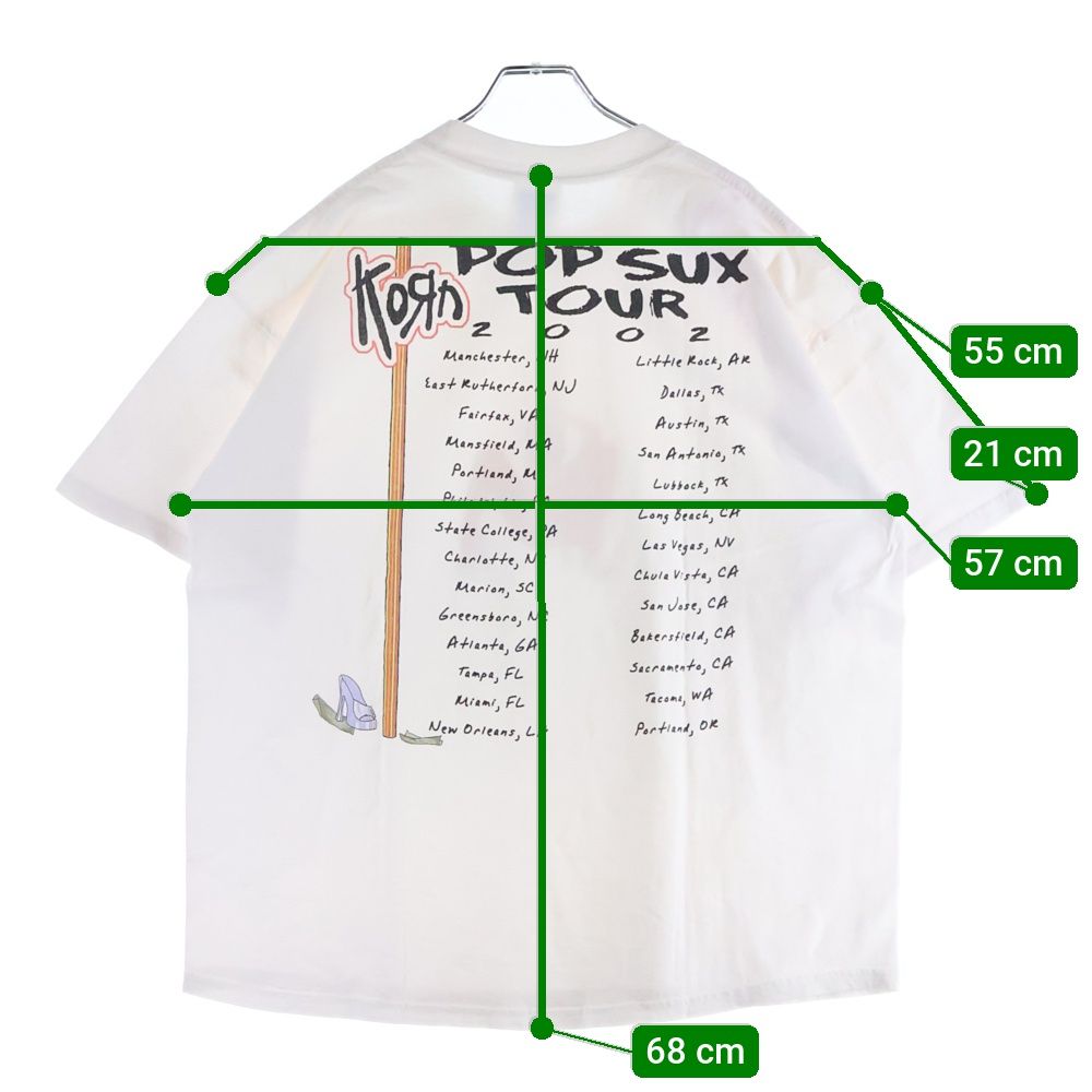 VINTAGE (ヴィンテージ) 00s KORN POP SUN TOUR コーン 両面プリント T