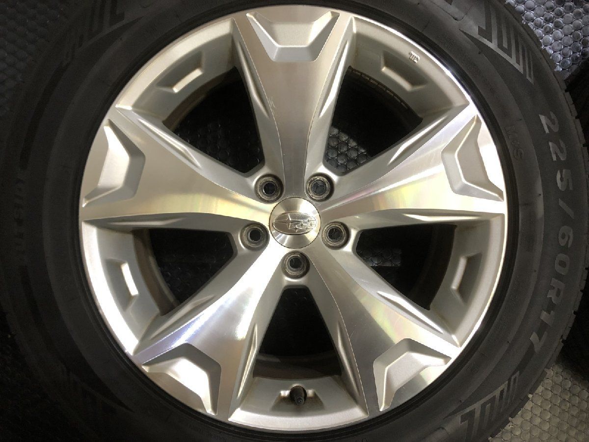  MINERVA 225 60 R 17 夏タイヤ SUBARU SJフォレスター ホイール 17インチ 48 22年製 バリ溝 XV流用 VTH 236 17インチ タイヤ ホイールセット