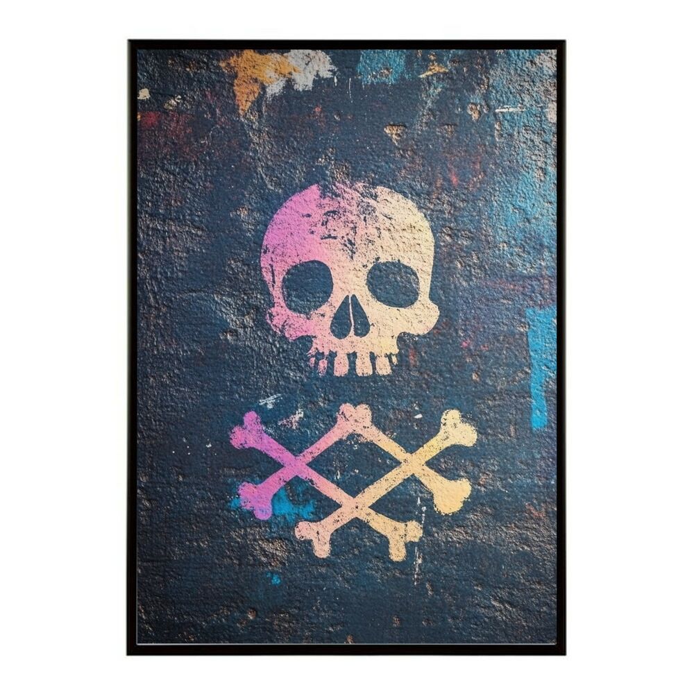 美術品・アンティーク・コレクション レア‼️USA SKULLブラックライト