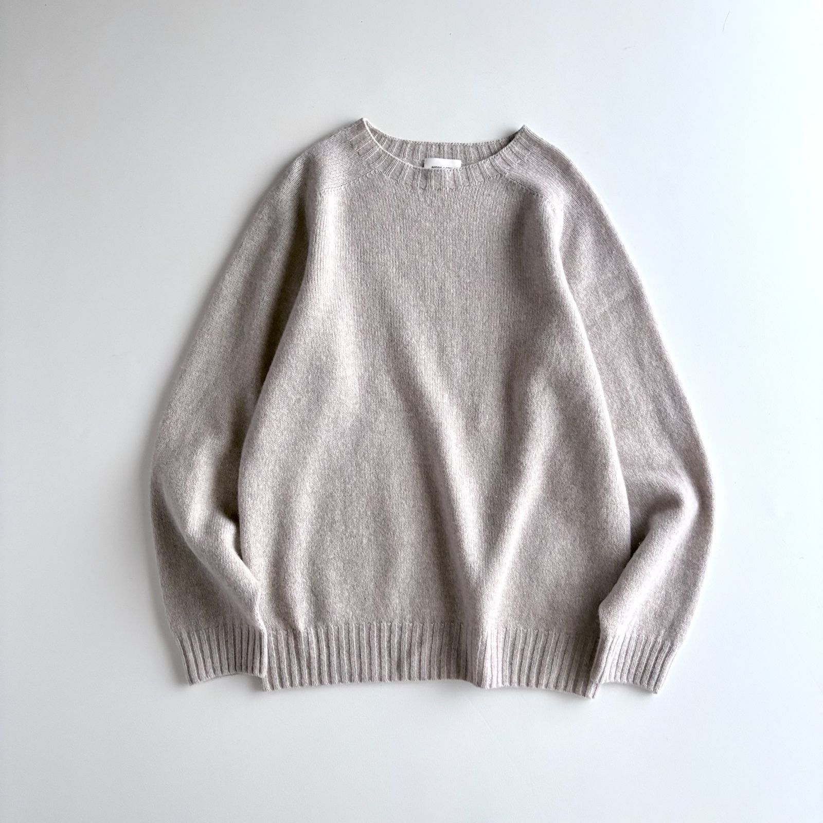 美品 / MORRIS&SONS モリスアンドサンズ / ジーロンラム クルーネック 