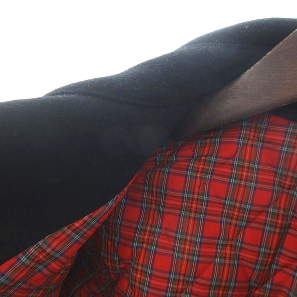 フレッドペリー FRED PERRY Pコート ひざ丈 長袖 ダブル 裏地チェック