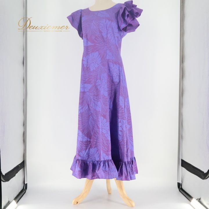 フラダンス 衣装 ワンピース ドレス パープル系 Rainbow Hawaii ハワイ