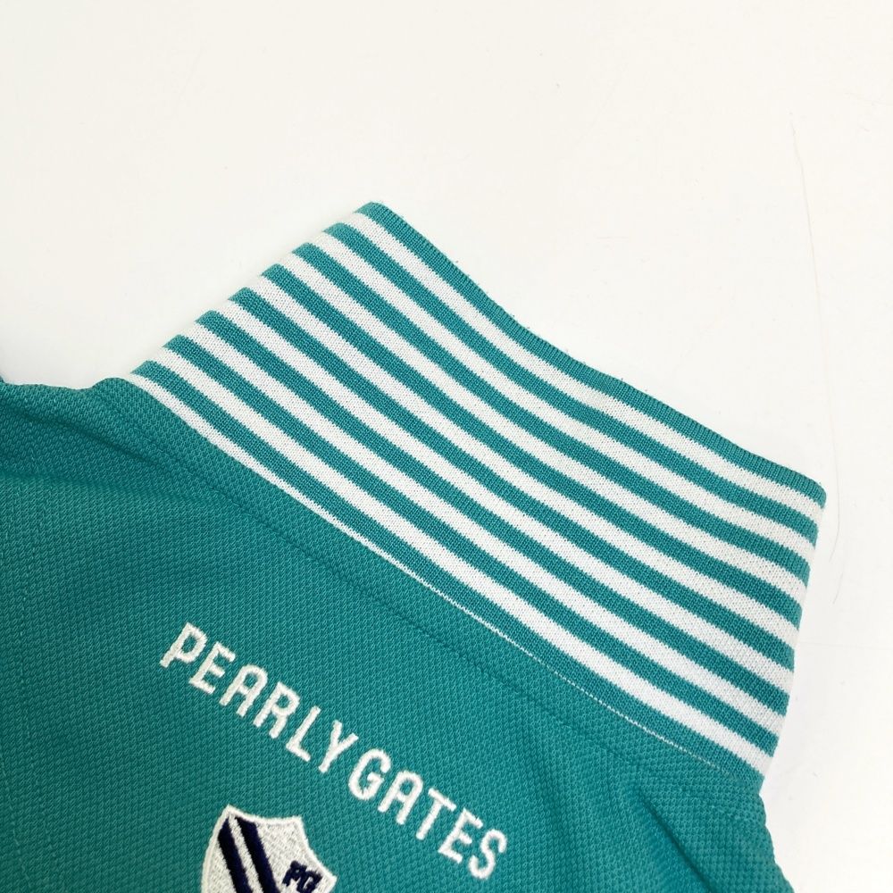 サイズ：1 PEARLY GATES パーリーゲイツ 半袖ポロシャツ グリーン系