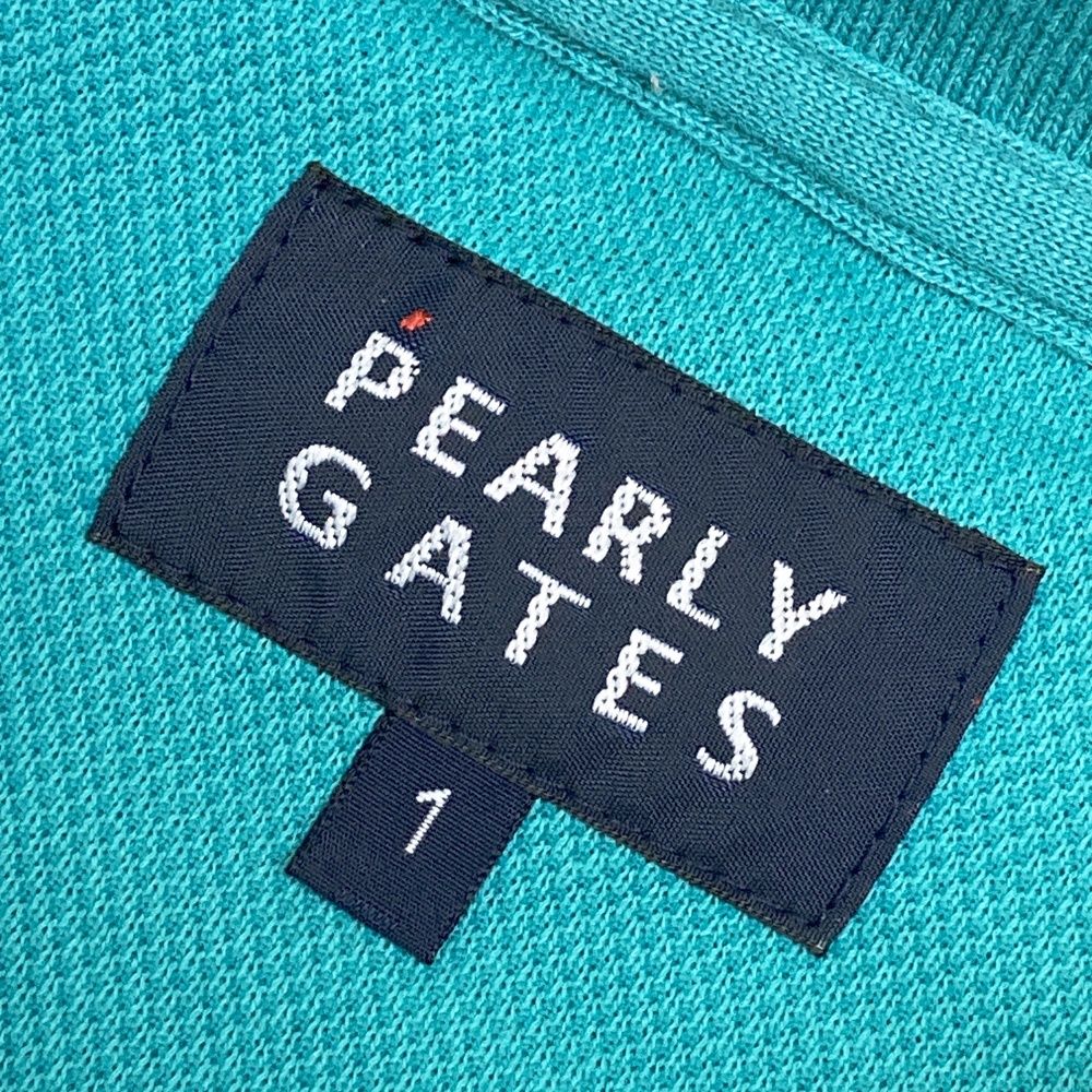 サイズ：1 PEARLY GATES パーリーゲイツ 半袖ポロシャツ グリーン系