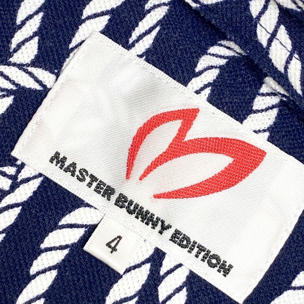 MASTER BUNNY EDITION マスターバニー 半袖ポロシャツ「４」 ストライプサッカー4WAYストレッチ半袖ポロシャツ | MASTER BUNNY