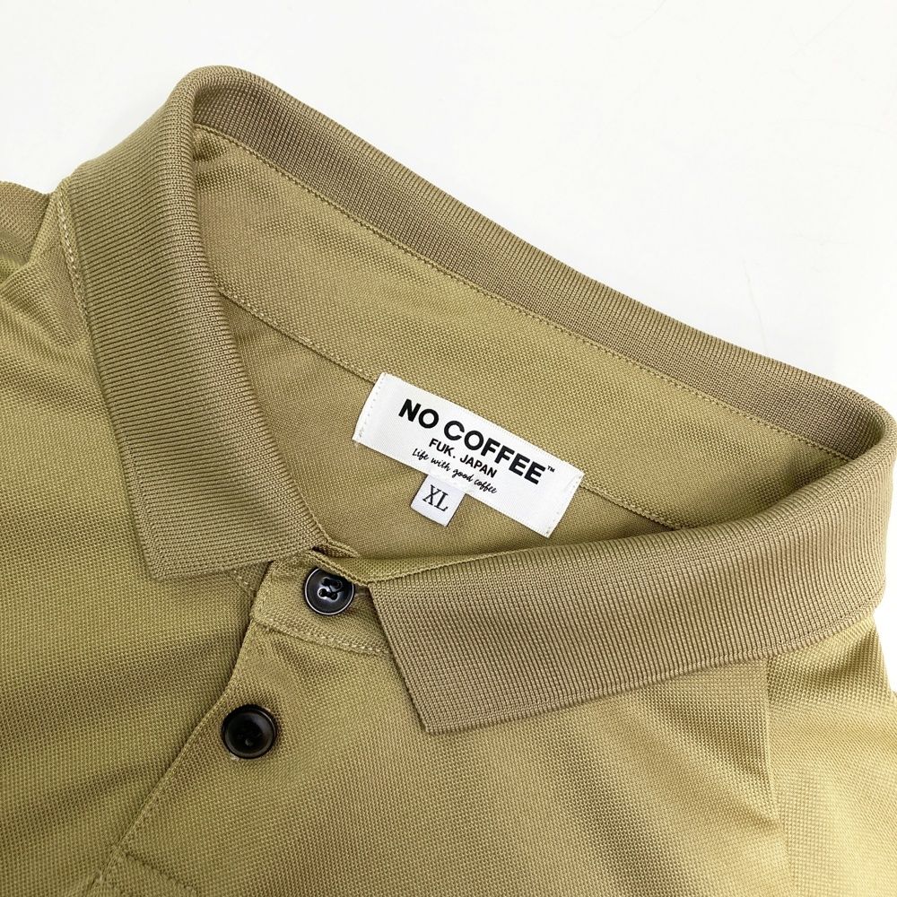 サイズ：XL NO COFFEE ノーコーヒー ×CLUBHAUS 半袖ポロシャツ
