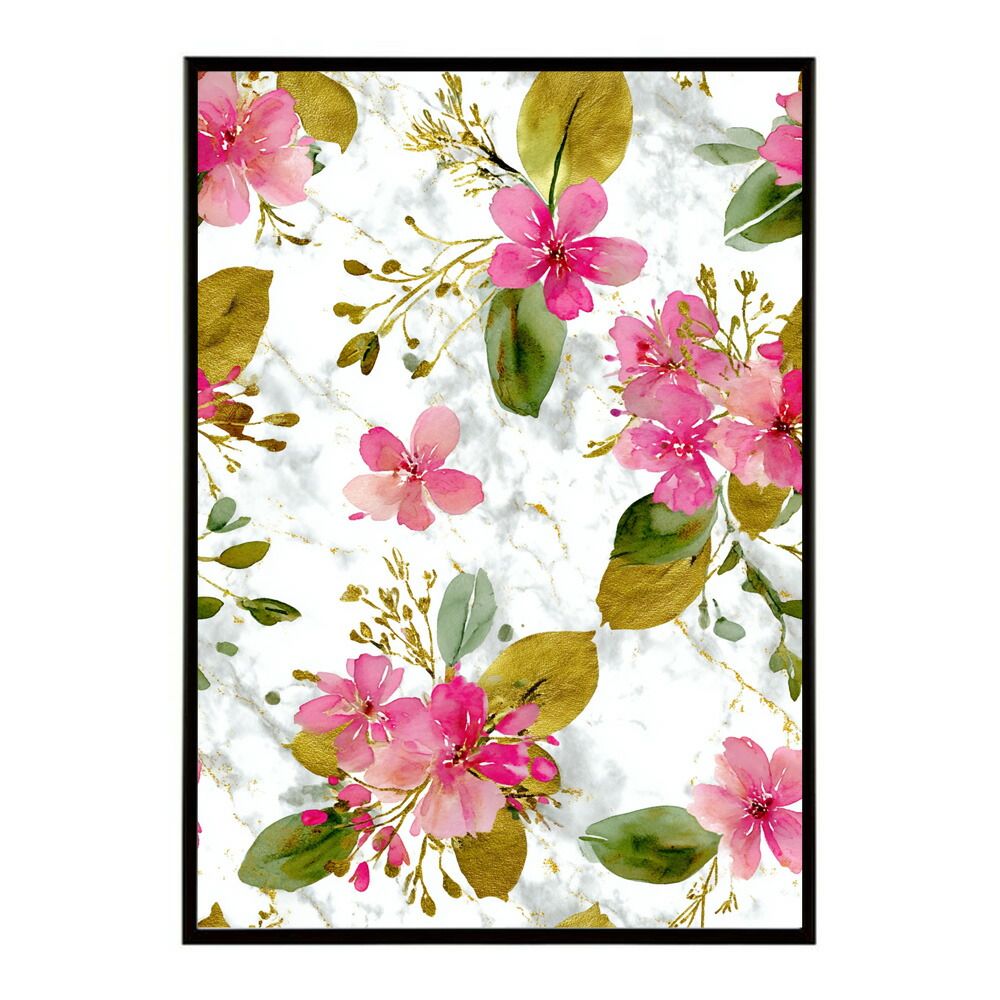 B2サイズ（約51x73cm）】【lm-poster-342】【フレーム付き】フラワー