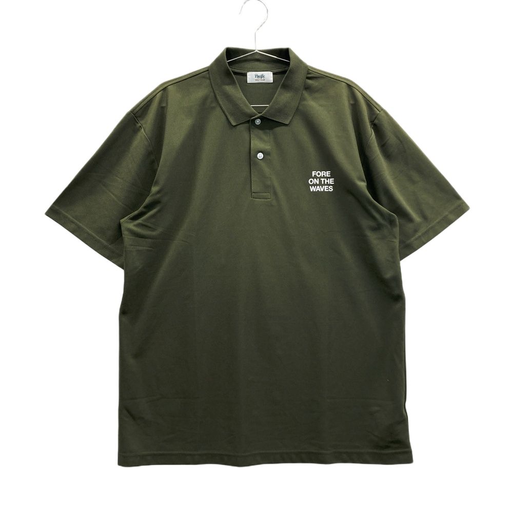 サイズ XL PACIFIC GOLF CLUB パシフィック ゴルフクラブ 半袖ポロシャツ カーキ系 ゴルフウェア メンズ ストスト