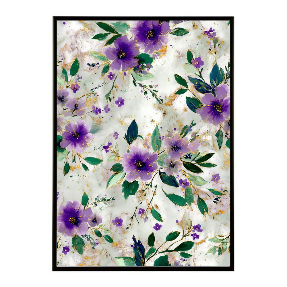 B2サイズ（約51x73cm）】【lm-poster-345】【フレーム付き】フラワー