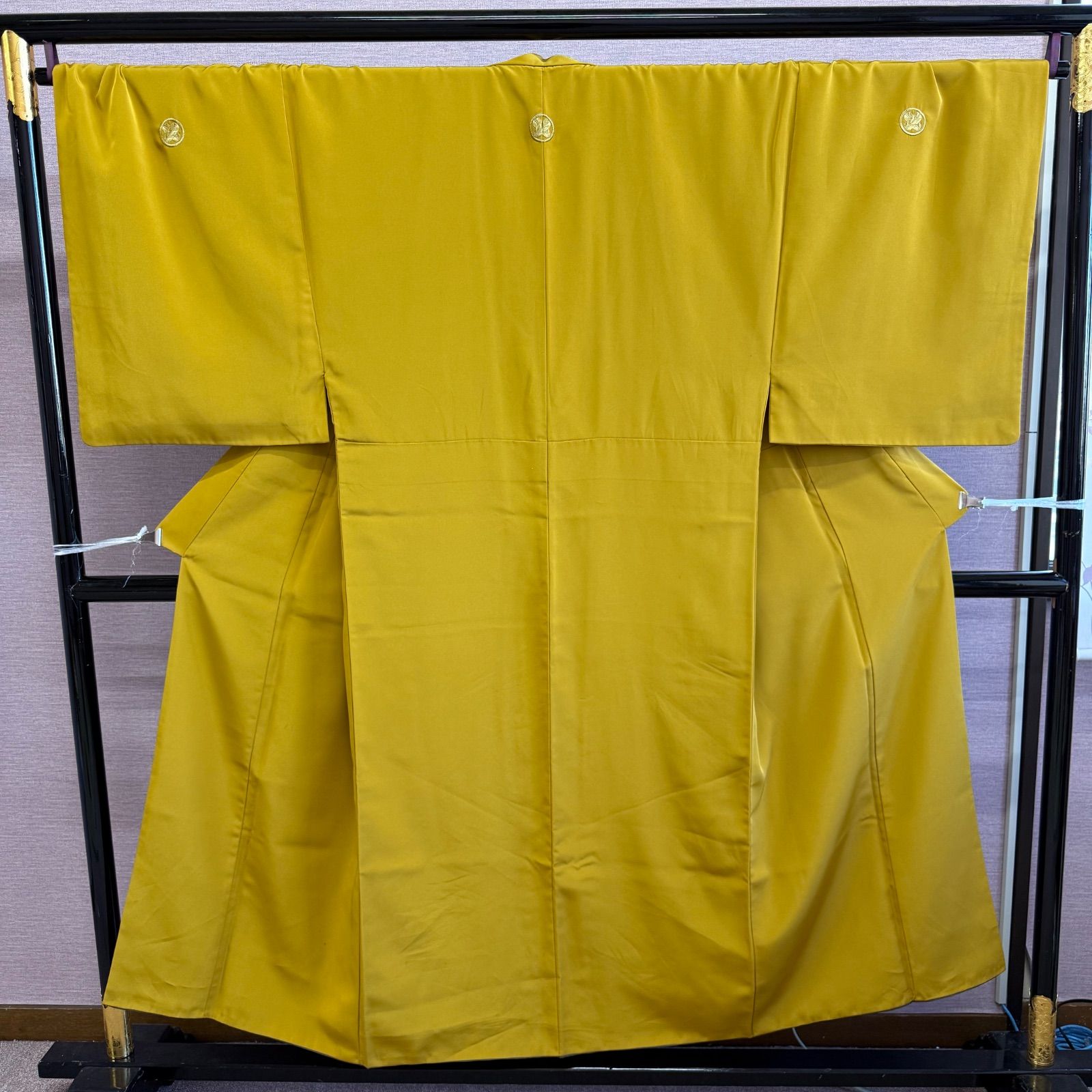 男物アンサンブル 男物着物 着物 五つ紋 成人式 山本寛斎 ポリエステル ok-856