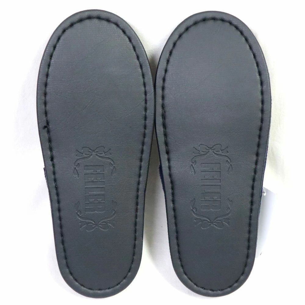  フェイラー スリッパ 定価9 900円 アデルフローリア ヒール無 ネイビー ADF 222028 スリッパ ルームシューズ スリッパ サンダル