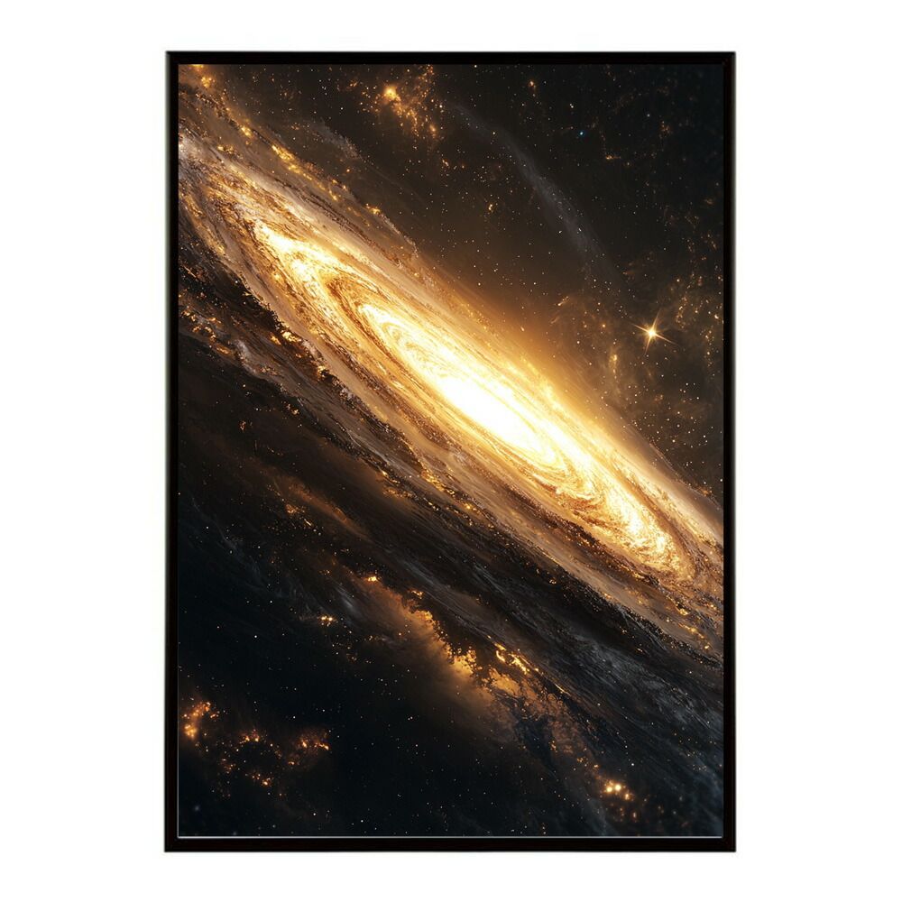 A 約84 x 119 cm lm poster 358 フレーム付き 宇宙 ポスター 銀河 惑星 星 星空 アートプリント 北欧風 壁掛け モダン リビング 玄関 寝室 子供部屋