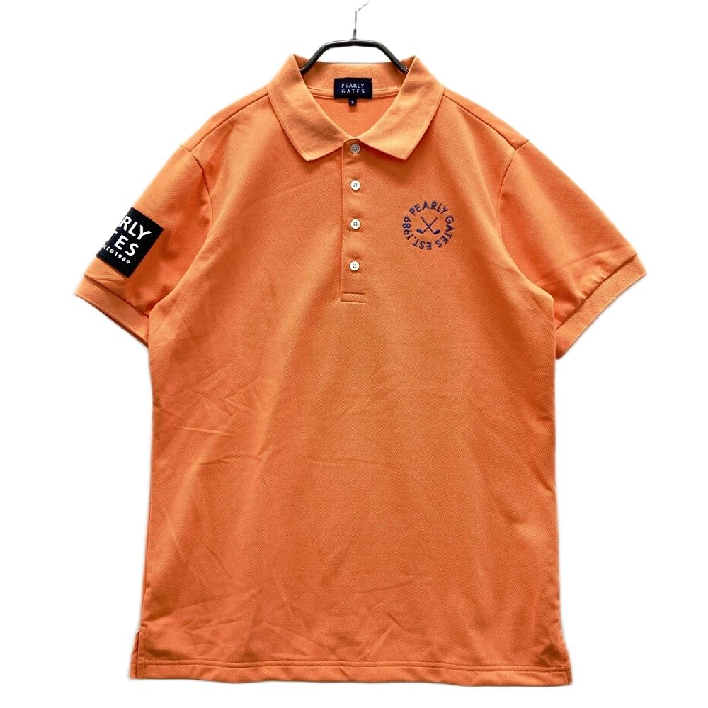 Pearly Gates オレンジ ポロシャツ サイズ1 新作新品、半額送料無料 PEARLY GATES（パーリーゲイツ） 【PREMIUM OUTLET 50%OFF】パーリー