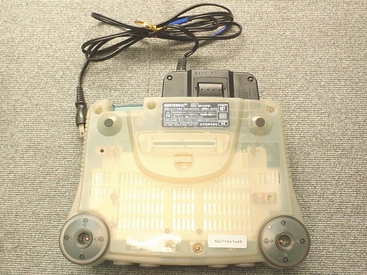 任天堂 クリアブルー コントローラ4台 カセット2本 セット