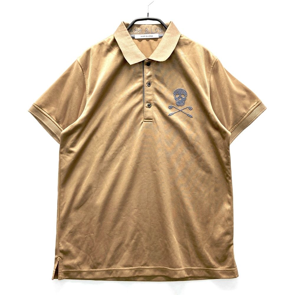 マークアンドロナ　ポロシャツ　サイズ　L サイズ：L MARK&LONA マークアンドロナ 半袖ポロシャツ ベージュ系