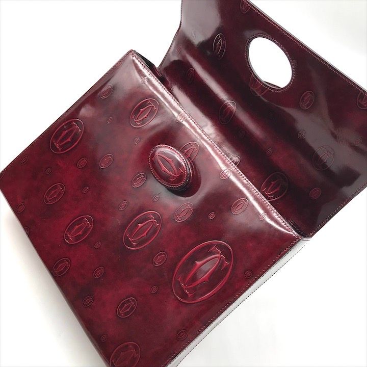  Cartier カルティエ エナメル ハッピーバースディ トップ ハンドル ハンド バッグ レディース 鞄 BAG k 7182 その他 バッグ