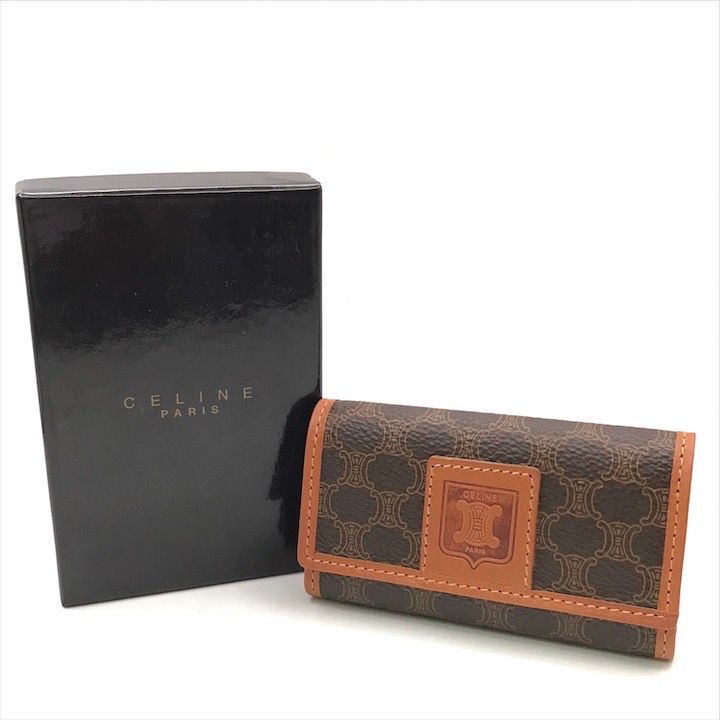 良品 CELINE セリーヌ マカダム トリオンフ ヴィンテージ ロゴ 総柄 6