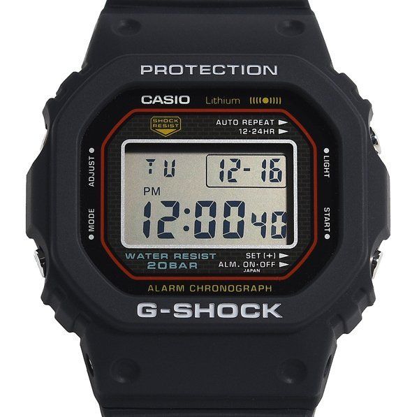 CASIO カシオ G SHOCK ジーショック DW 5000 R 1 AJF 初代G SHOCK復刻モデル クォーツ メンズ