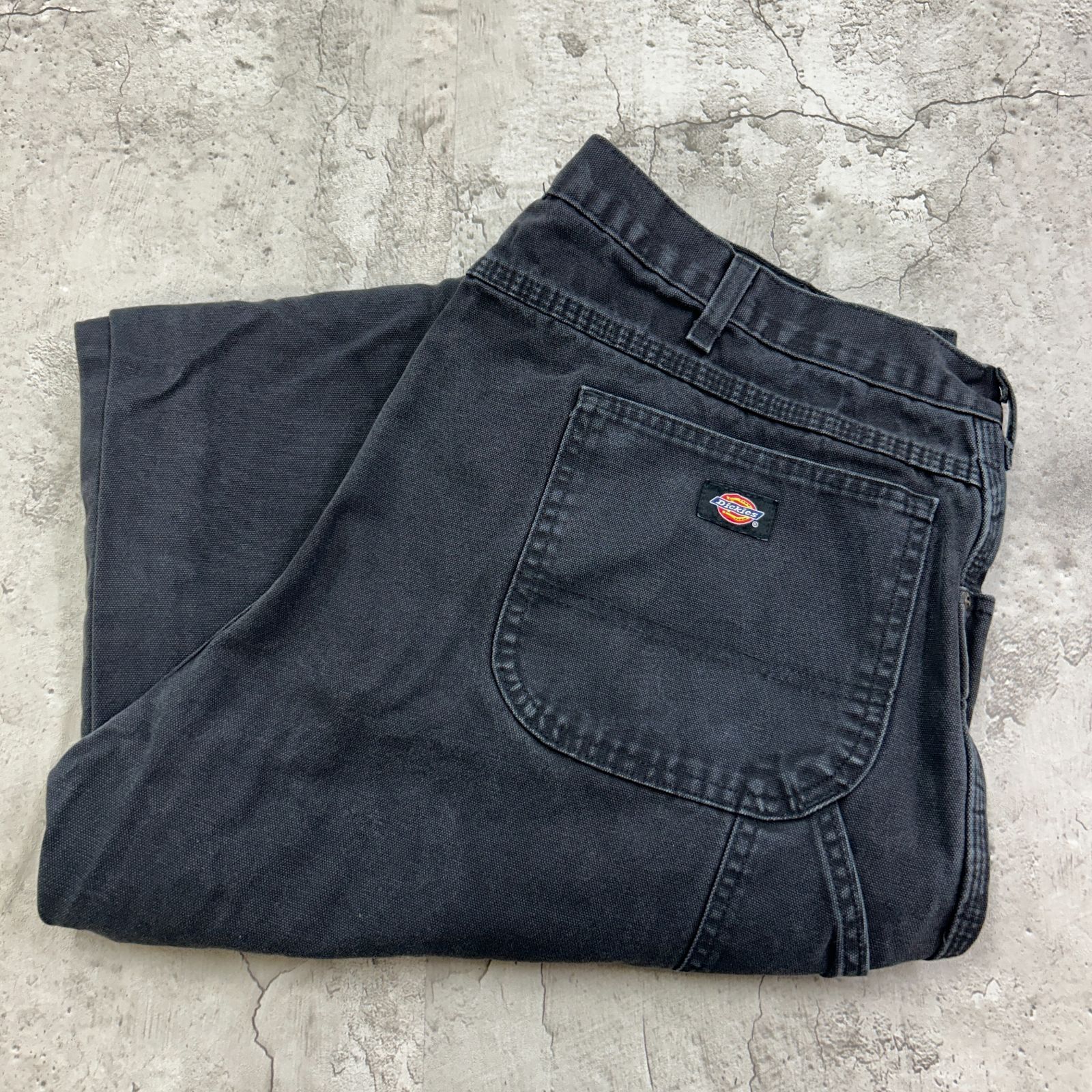 Dickies ディッキーズ ダックペインターパンツ 古着 ブラック 黒 W41 