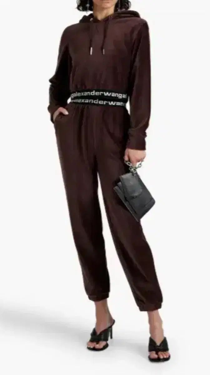 Alexander Wang アレキサンダーワング ツアーベルベット トレーナー セット ブラウン