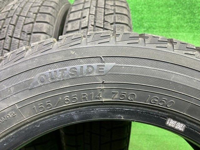  スタッドレス ヨコハマ アイスガードIG 50プラス 155 65 R 14 4本 5ミリ 2020年 14インチ スタッドレス