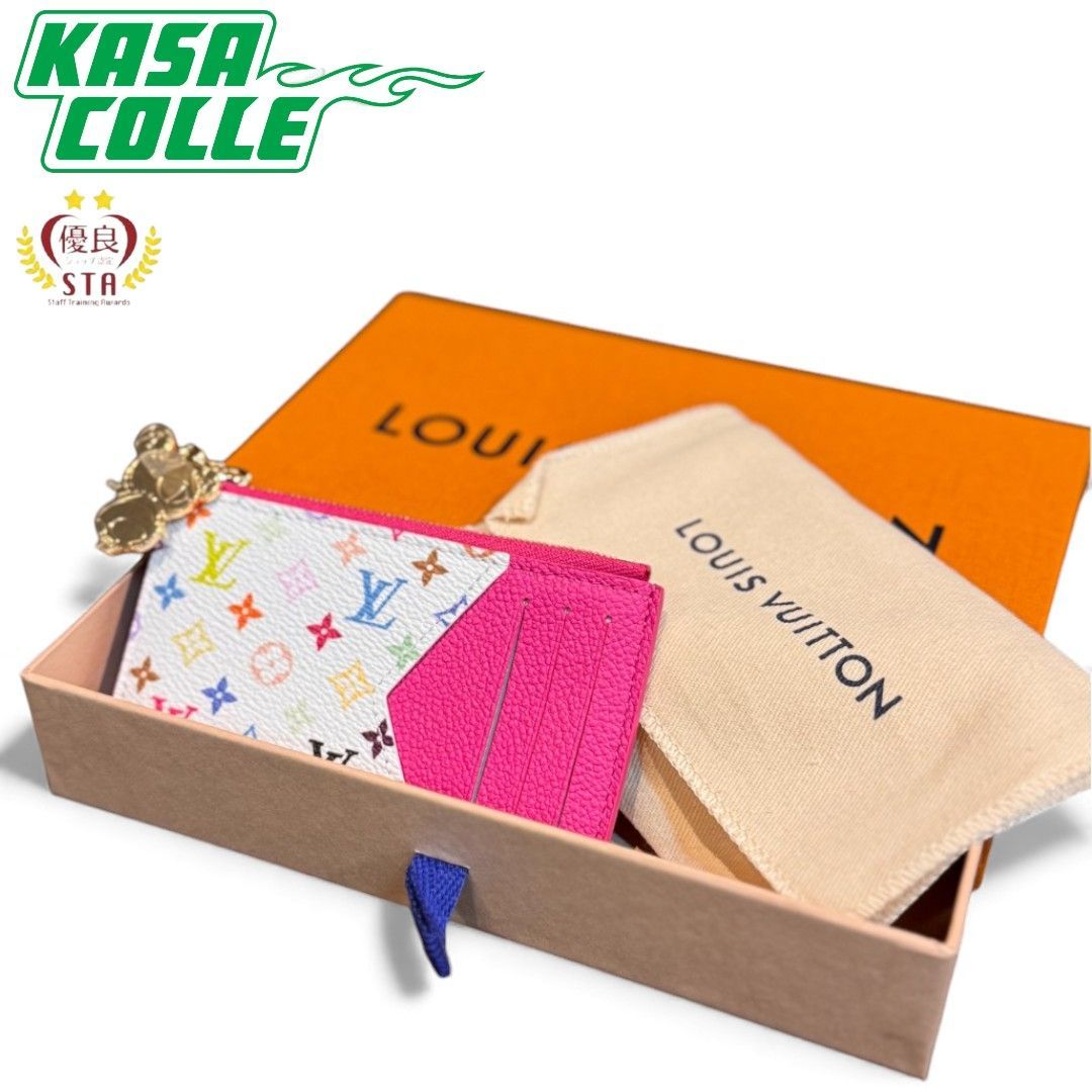LOUIS VUITTON ルイ･ヴィトン × 村上隆 カードケース ポルト カルト･ロミー カワイイピンク