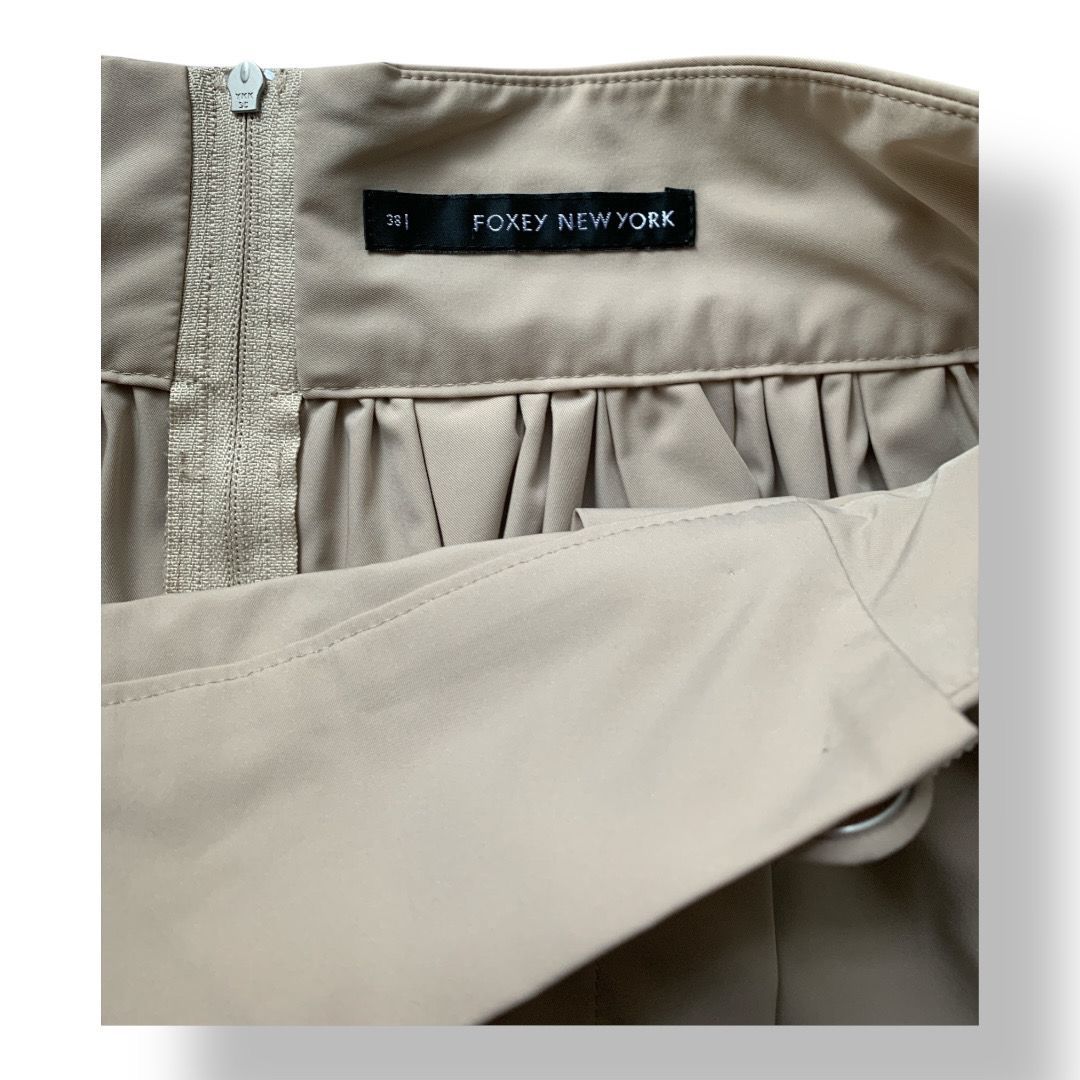 FOXEY NEW YORK（フォクシーニューヨーク）フレアスカート ベージュ色